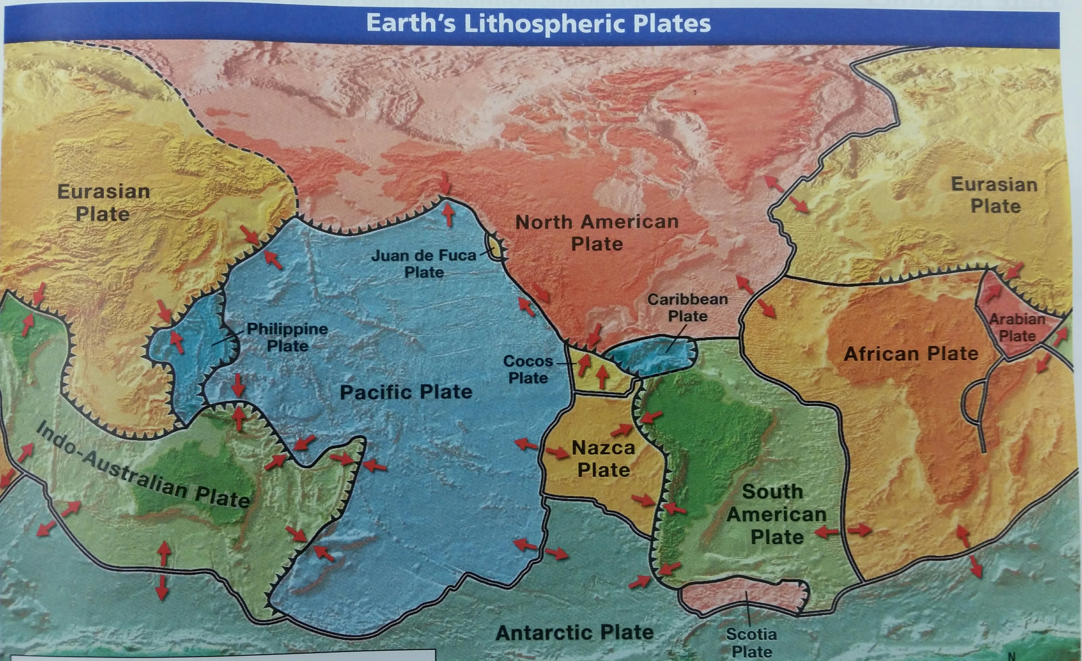 Plate Boundaries Map 1 